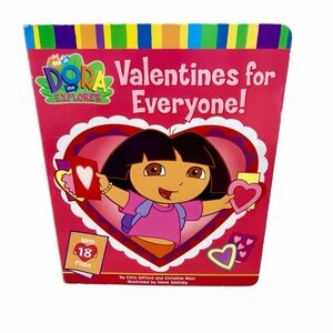 Dora The Explorer Valentines for Everyone! -Board book with flaps! 2003 Vintage